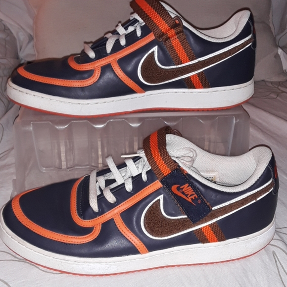 nike air force 1 navy blue orange